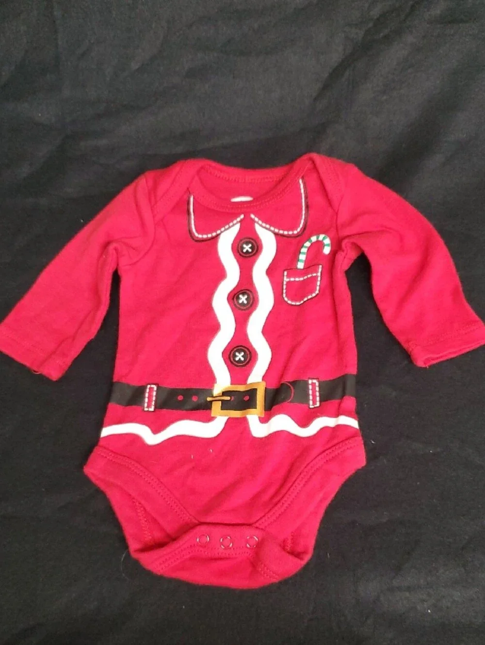 Two (Twin) Holiday Time Red Newborn Onesie